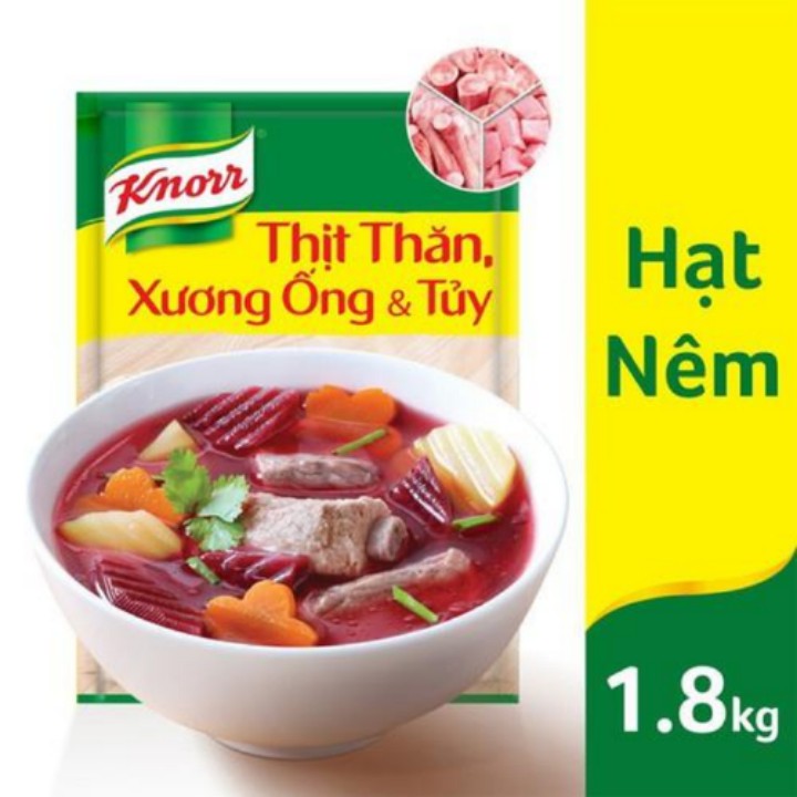 Hạt nêm Knorr Thịt thăn (xương ống &amp; tủy) 1800g
