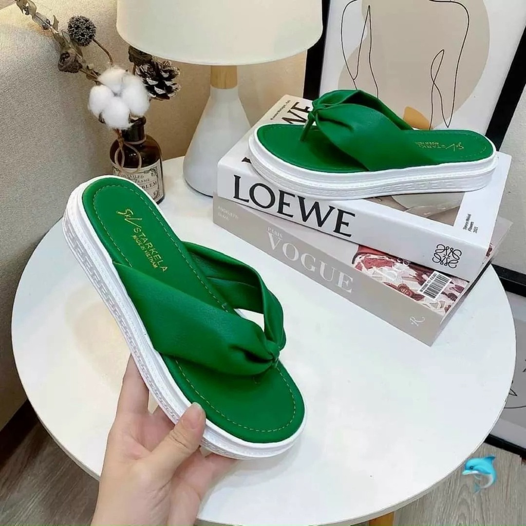 Dép lê nữ kẹp ngón siêu nhẹ da mềm cực êm , dép bánh mì xỏ ngón đế cao 3cm 101