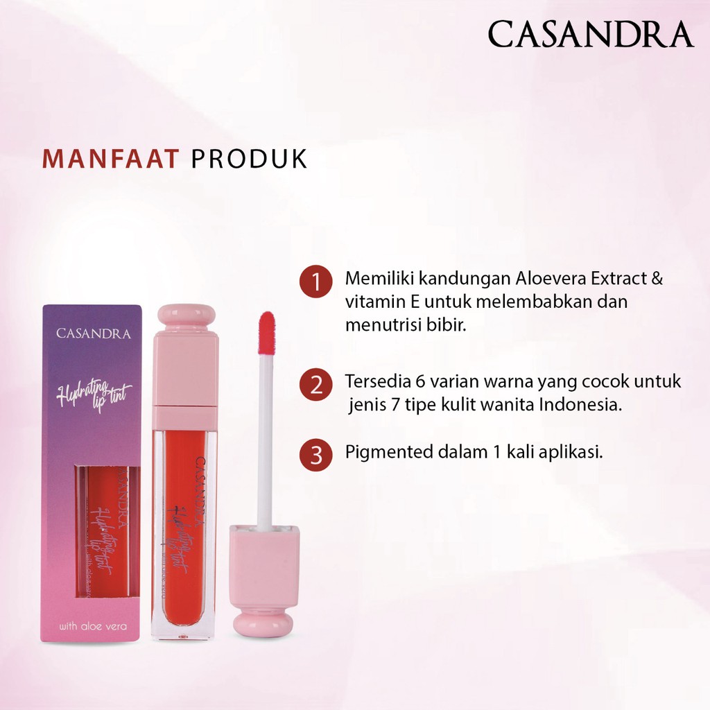 (hàng Mới Về) Son Tint Casandra Màu Sắc Tươi Tắn | BigBuy360 - bigbuy360.vn