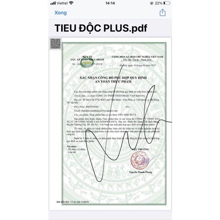 Tiêu độc plus hộp 20 ống