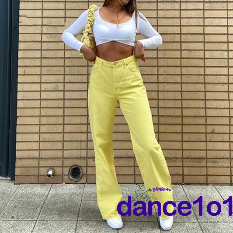 Quần Jean Nữ Ống Rộng 4 Màu Sắc Đơn Giản Tuỳ Chọn | BigBuy360 - bigbuy360.vn