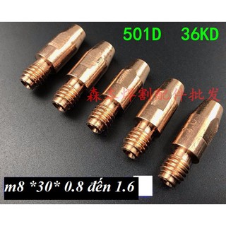 10 cái bép hàn mig 36KD M8*30*0.8/1.0/1.2/1.6