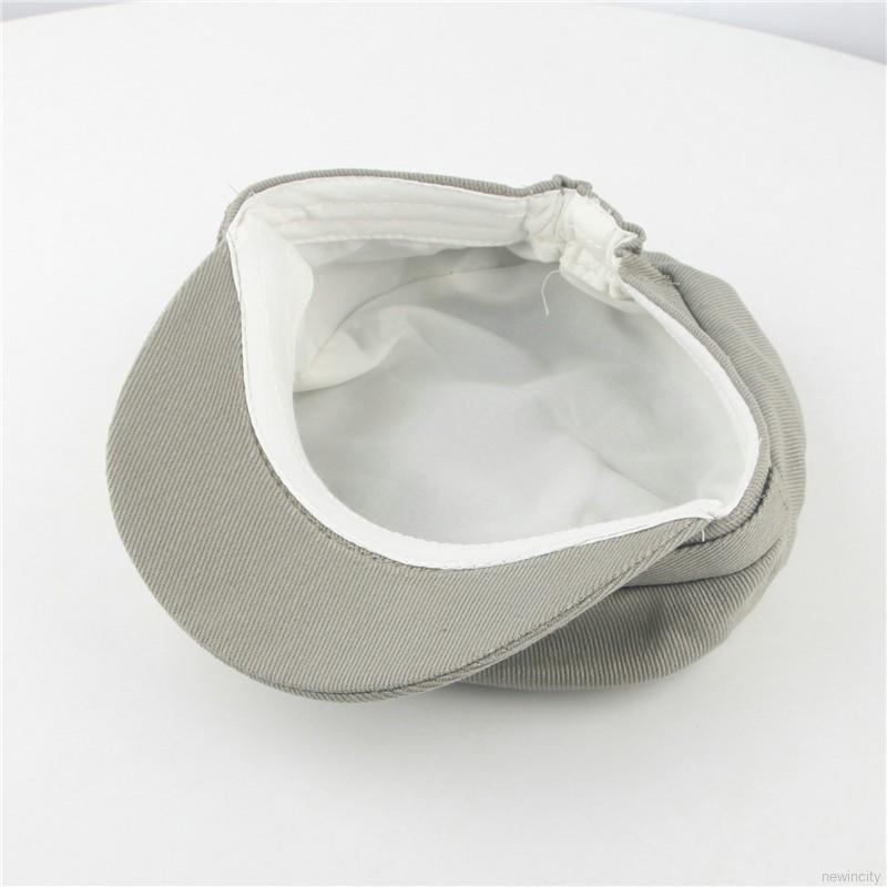 Mũ lưỡi trai màu trơn phong cách retro thời trang cho bé