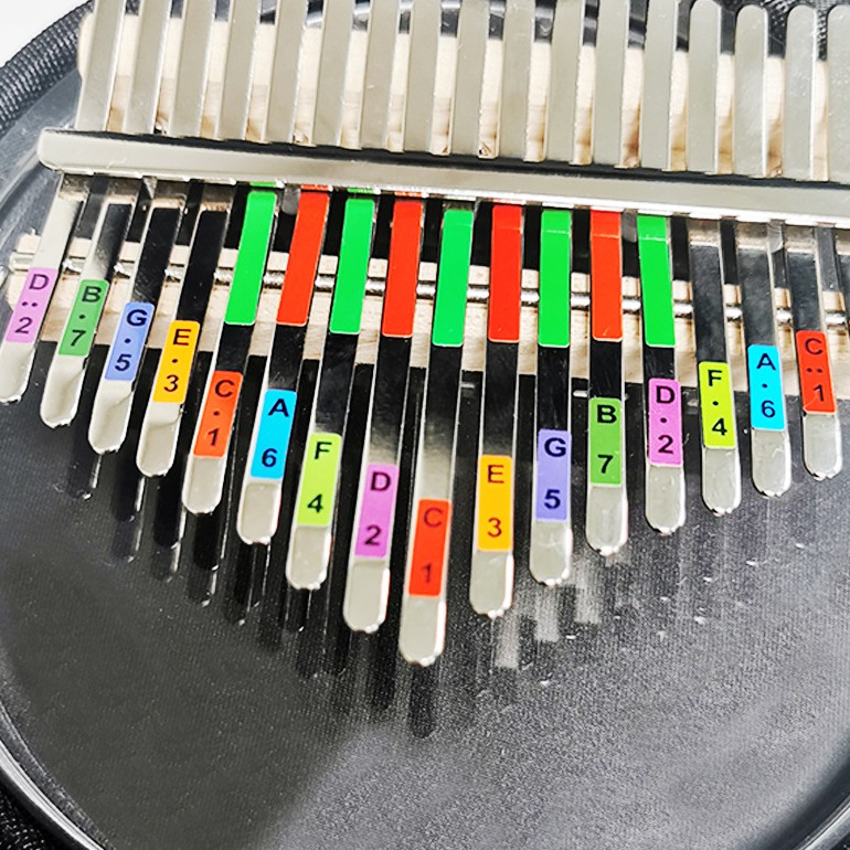 Giấy dán nốt cho đàn kalimba mẫu 2