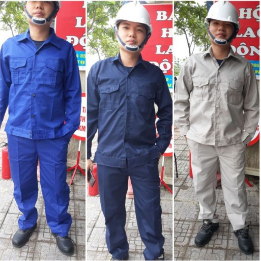 Quần áo Kaki Nam Định may sẵn / Xanh Công Nhân/ Tím Than / Ghi