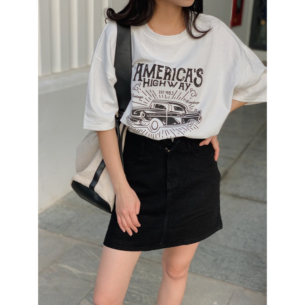 chân váy jeans dáng chữ A SK86 1994closet | BigBuy360 - bigbuy360.vn