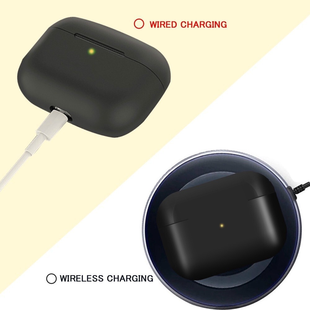 Tai nghe bluetooth Airpods Pro Black, Mầu đen nhám huyền bí, Có chống ồn, đỏi tên, Định vị, Sạc không dây. | BigBuy360 - bigbuy360.vn