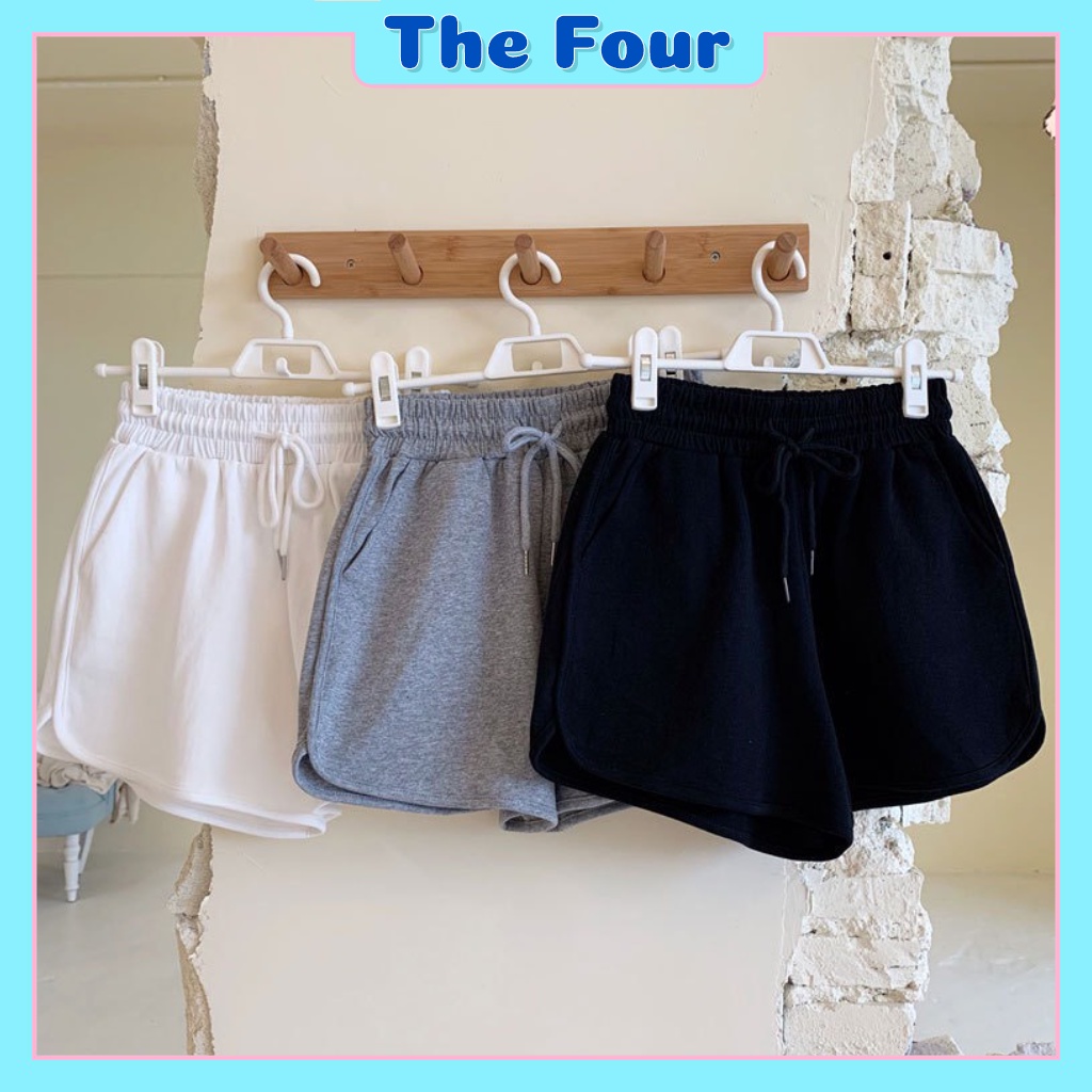 Quần đùi mặc nhà shorts nữ phối viền layer chất liệu cotton co dãn mặc cực kỳ thoải mái