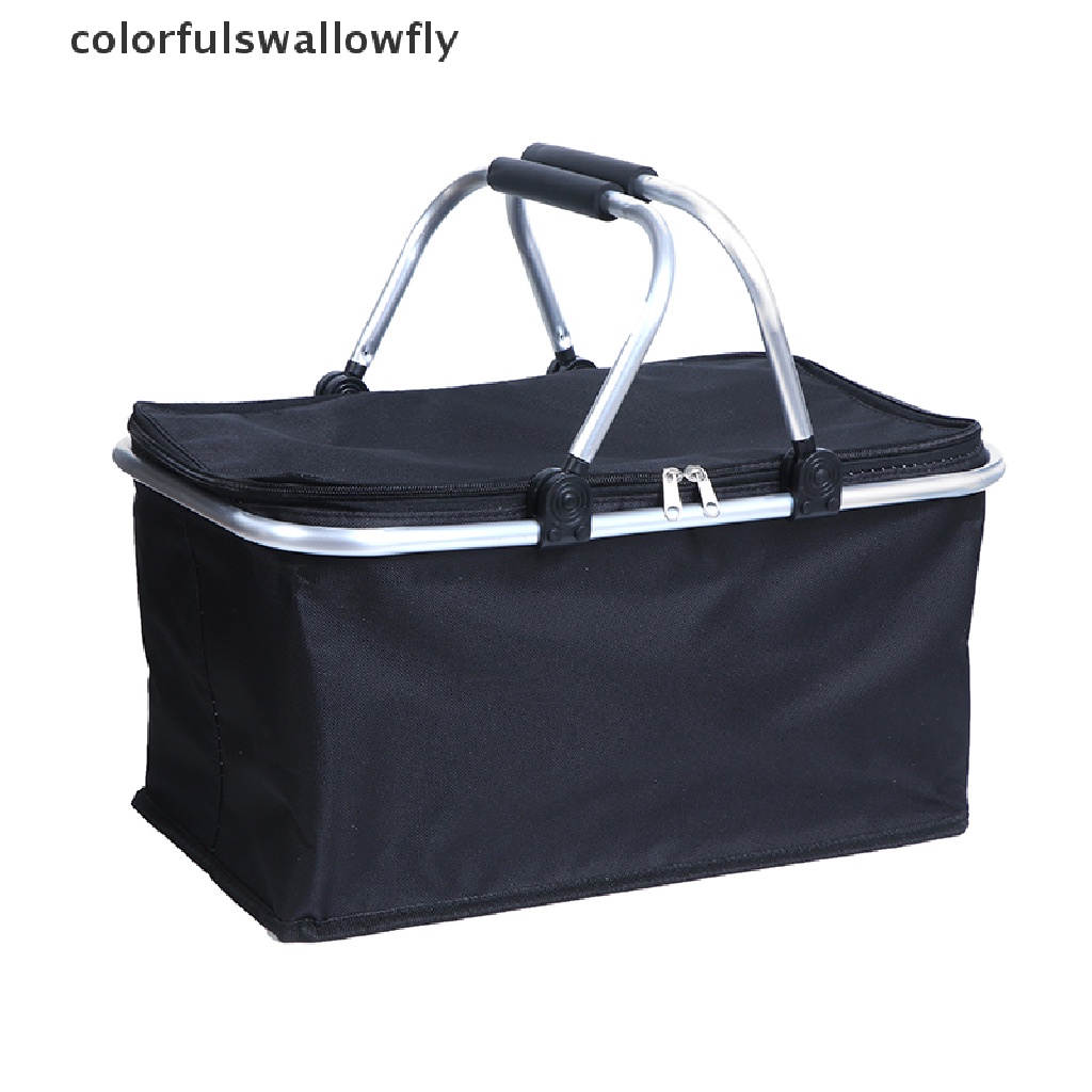 Colorfulswallowfly 30L Extra Large Cooling Cooler Cool Bag Box Picnic Camping Food Ice Drink Lunch CSF