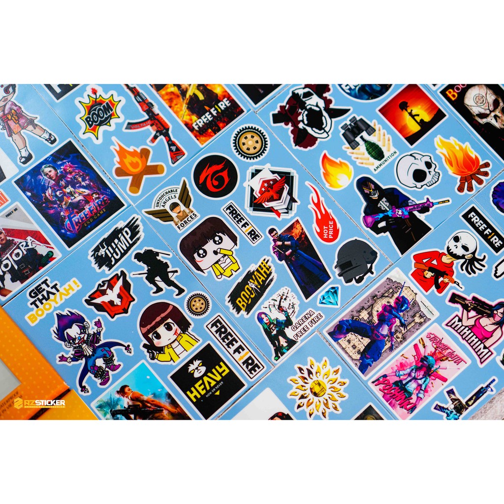 Sticker Free Fire Cực Chất Trang Trí Đồ Dùng Chống Thấm Nước | STK87 | Sticker Dán Mũ Bảo Hiểm Điện Thoại