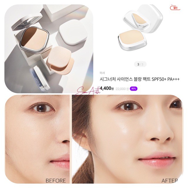 Phấn Nén Missha Signature Science Blanc Mẫu Mới