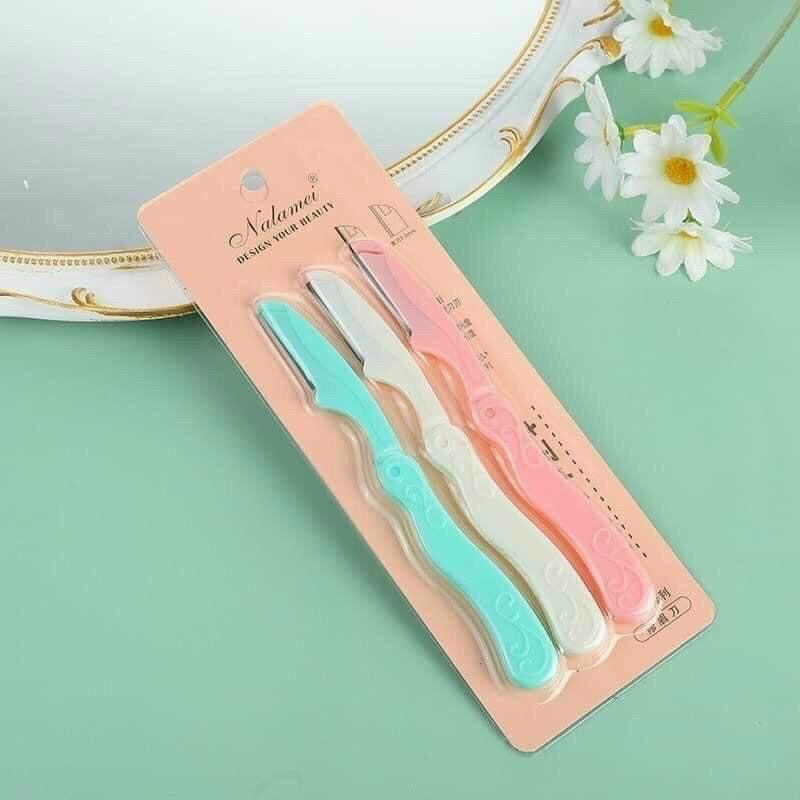 Set 3 dao cạo lông mày Nalamei