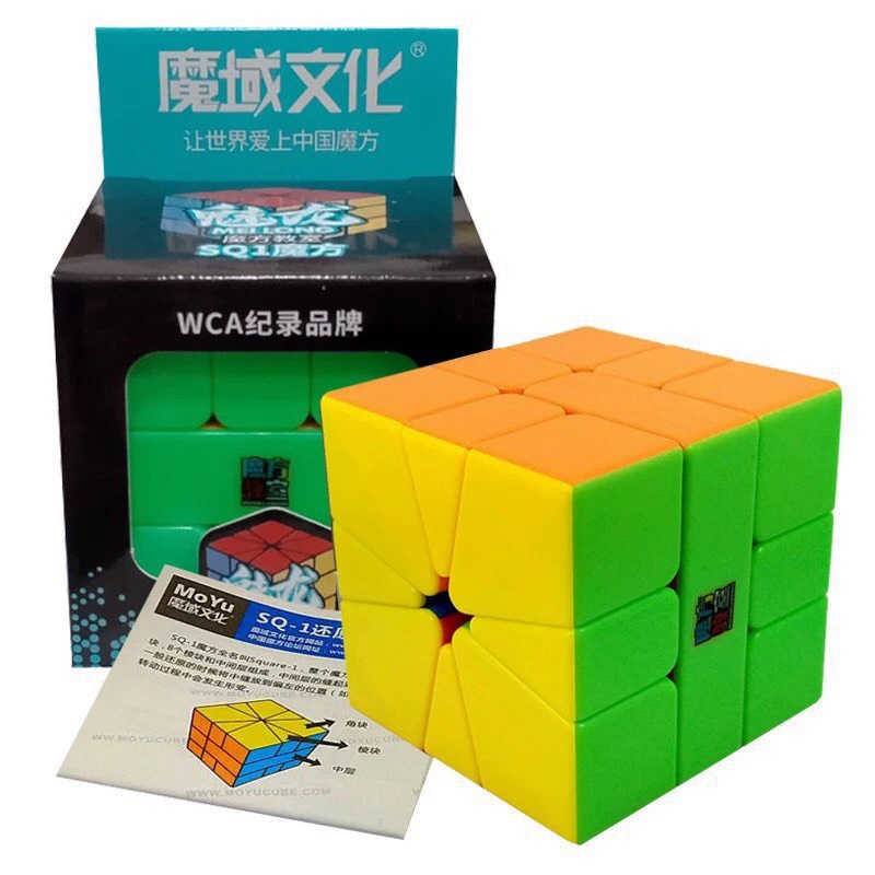 Rubik Square-1 Stickerless - Rubik Biến Thể Square-1 Không Viền, Xoay Trơn, Cực Mượt, Bẻ Góc Tốt