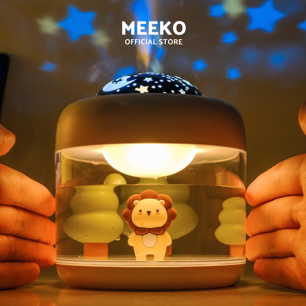 Máy phun sương kiêm đèn chiếu sao lấp lánh và đèn ngủ Mizy MEEKO