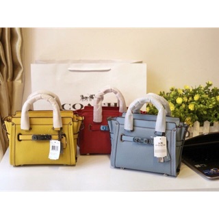 🆘rẻ vô địch🆘 túi coach swagger size 21- da thật
