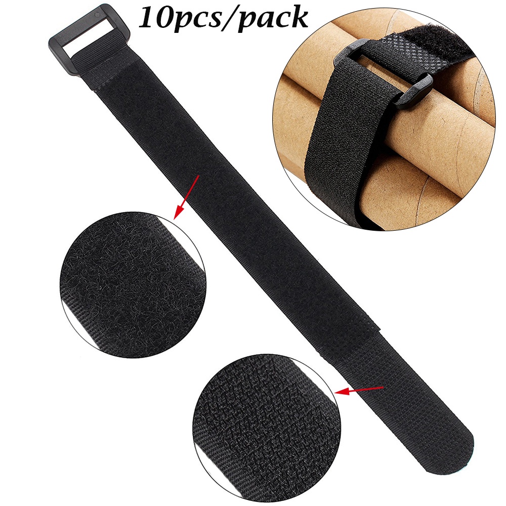 Set 10 Dây Quấn Dây Cáp Đa Năng Bằng Nylon Có Thể Tái Sử Dụng