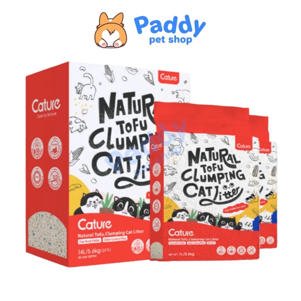 Cát Đậu Nành Cature Tofu Cho Mèo 2.8kg (7L)
