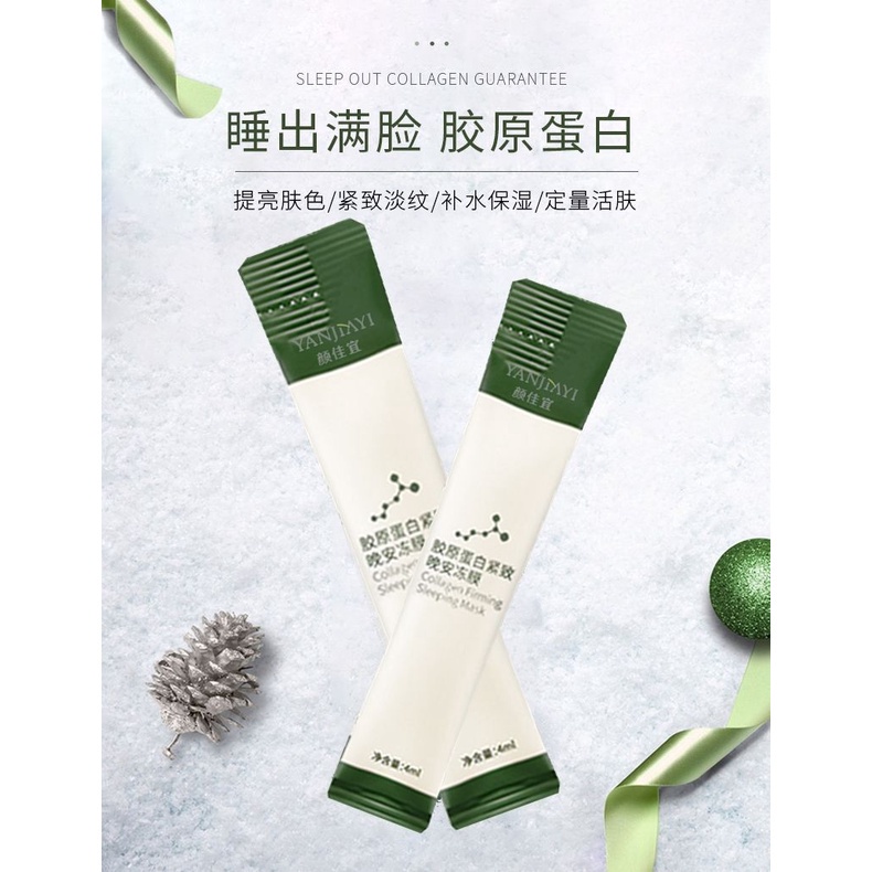 Mặt nạ ngủ RIPE GIRL thạch collagen bổ sung độ ẩm nâng cơ mặt làm sáng da 4ml