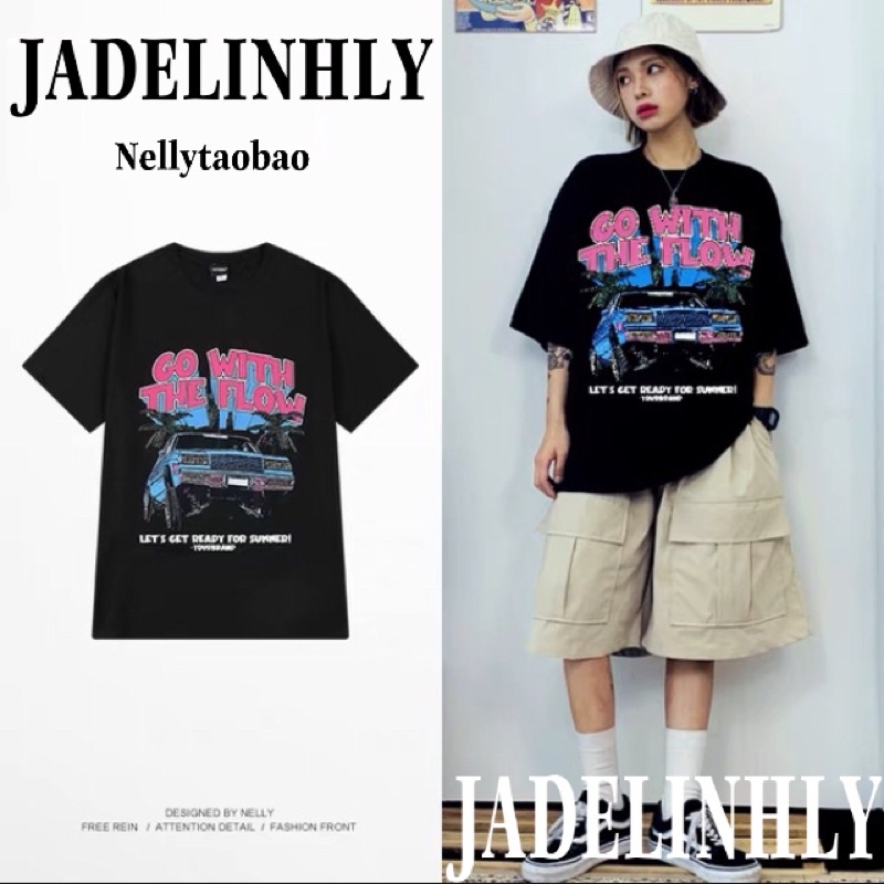 Áo phông nelly heybig sale (có sẵn) go with the flow 19