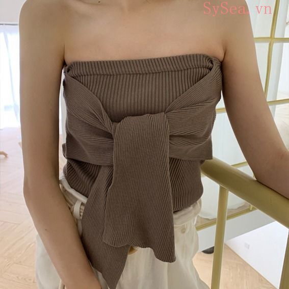 Áo tank top màu xanh lá thời trang mùa hè quyến rũ cho nữ