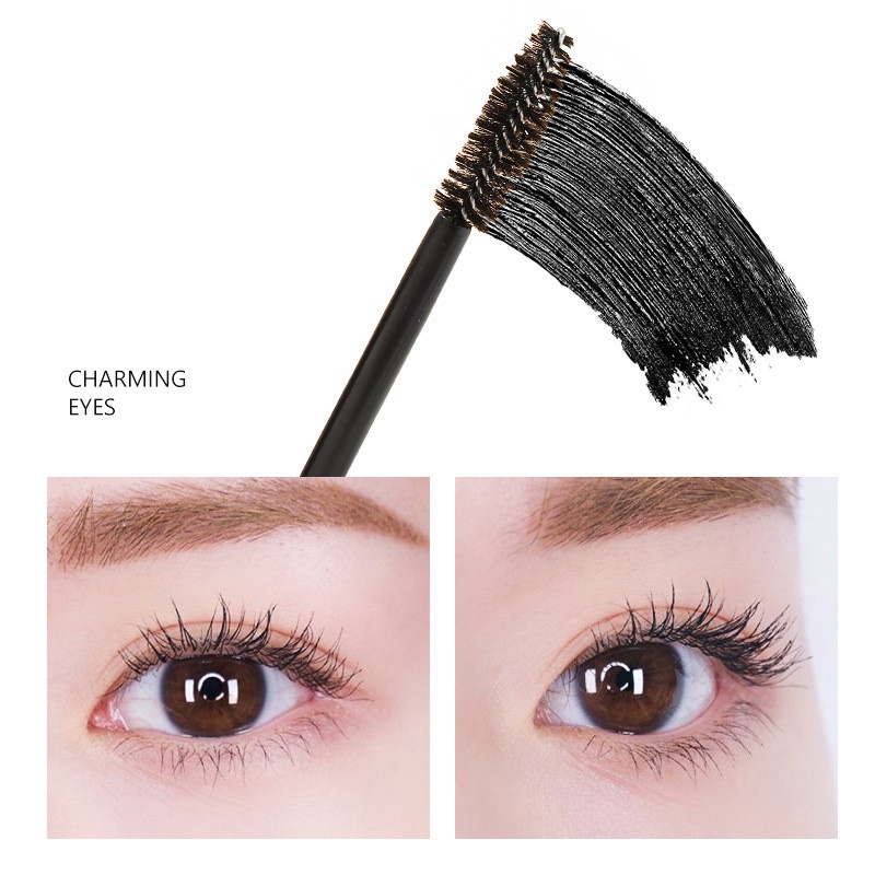 Mascara Phẩy 4 Sợi Chuốt Mi Cong Dài Màu Đen Nhanh Khô Tự Nhiên