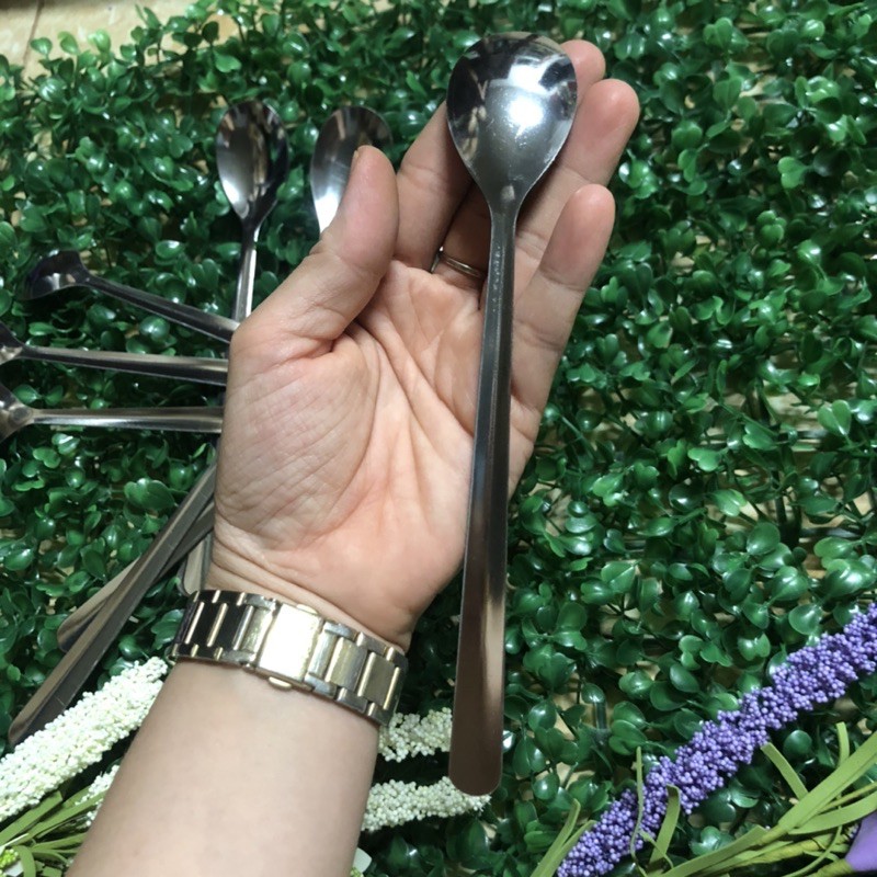 Muỗng inox cafe cán dài 19cm