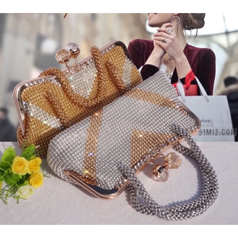 Túi Đầm Đeo Vai Dây Xích Mảnh