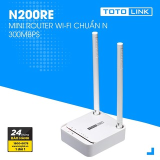 Bộ phát wifi totolink n200re 2 râu chuẩn n 300mbps