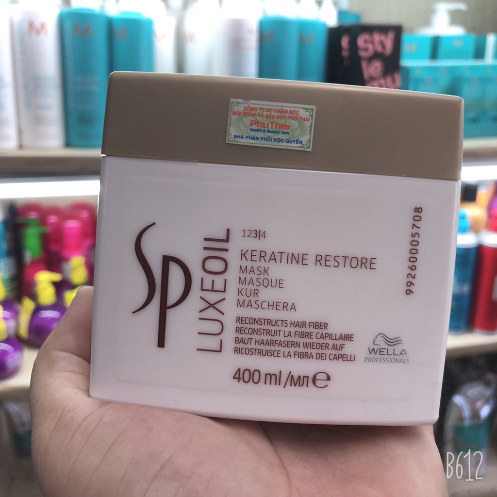 Hấp dầu bảo vệ và phục hồi cấu trúc tóc SP WELLA LUXE OIL KERATIN