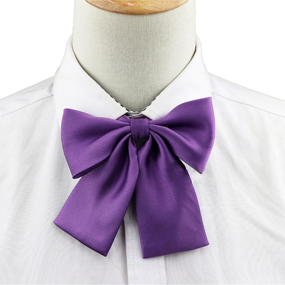 Cà Vạt Nơ Satin Phong Cách Vintage Thời Trang Cho Học Sinh