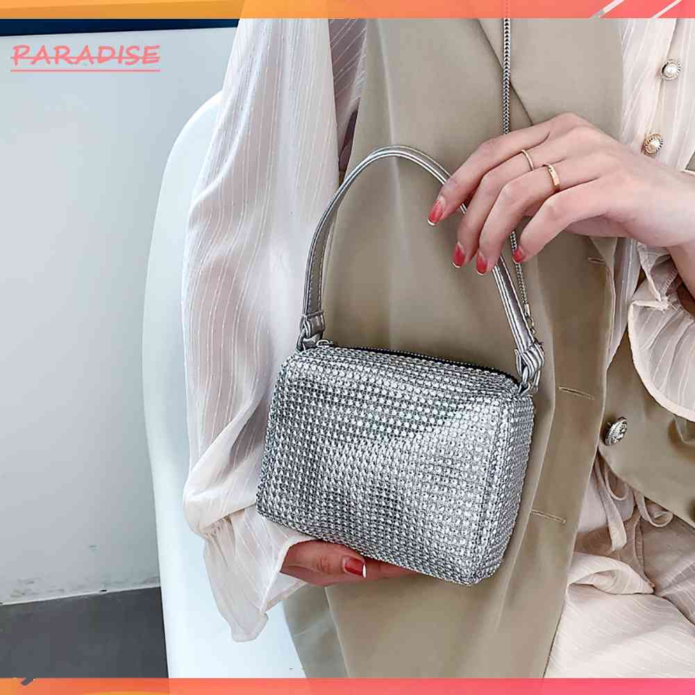 Túi Đeo Chéo Vai Đính Đá Thời Trang Sành Điệu Cho Nữ