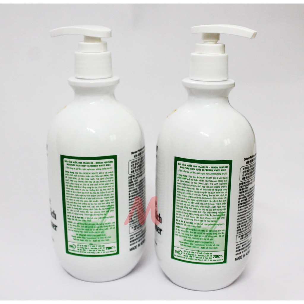 Sữa Tắm Trắng Da Dưỡng Ẩm Hương Nước Hoa Benew Mẫu Mới 450ml | BigBuy360 - bigbuy360.vn