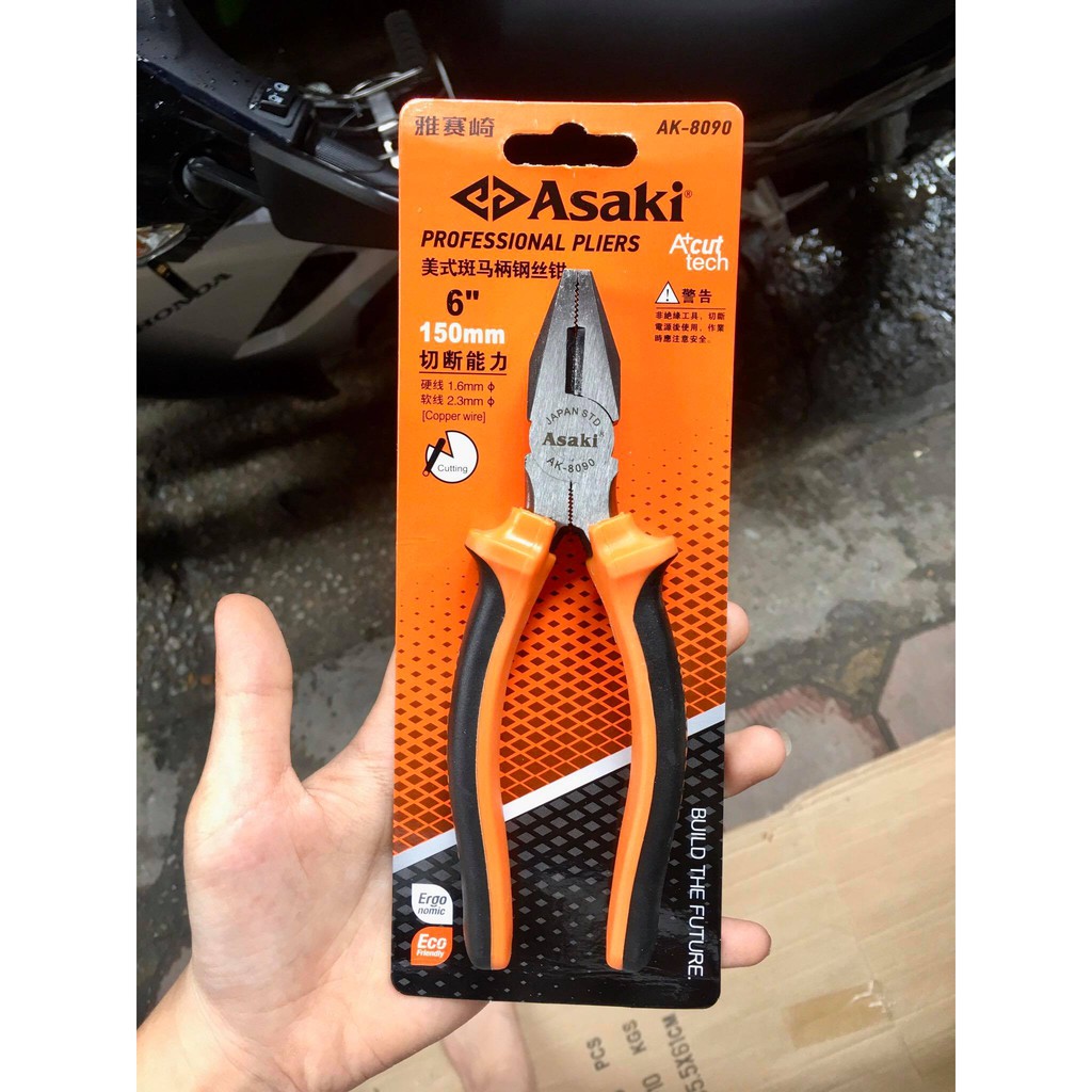 Kìm điện Asaki 8/6 Inch Cao Cấp