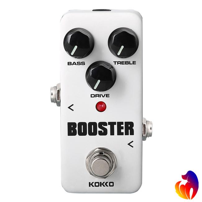 KOKKO FBS2 Mini Booster Pedal Portable 2-Band EQ Guitar Effect Pedal Guitar Parts & Accessories