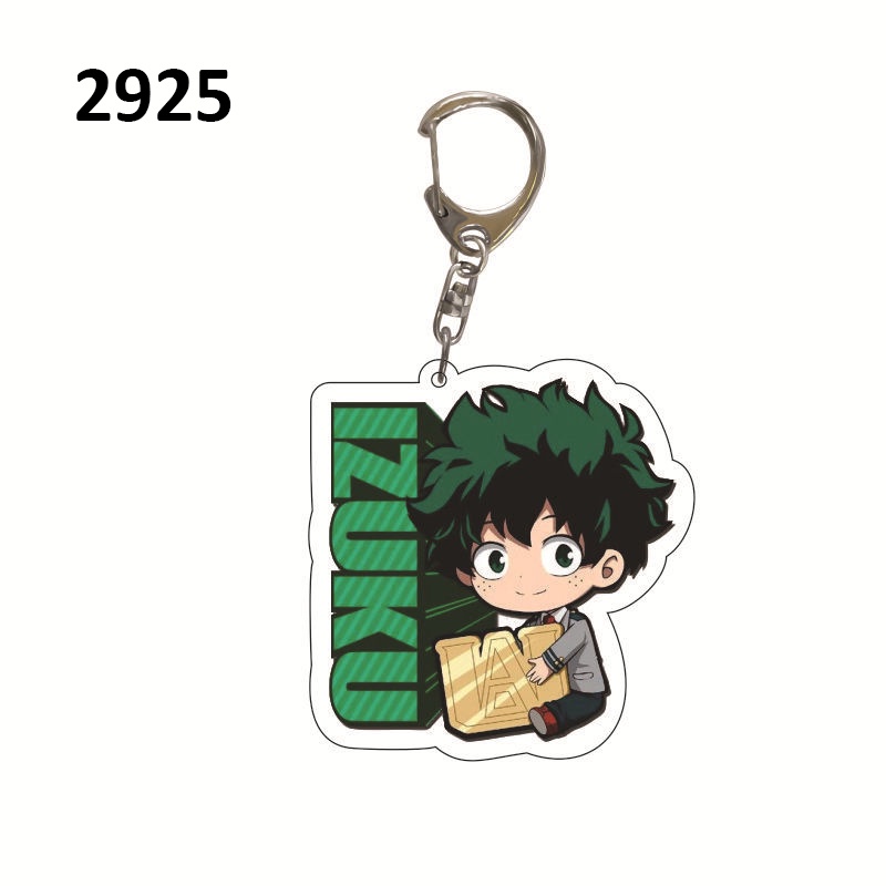My Hero Giới Học Thuật Móc Chìa Khóa Midoriya Izuku Bakugou Katsuki Todoroki Shoto Anime Nhật Bản Lưu Niệm Móc Khóa Túi Acrylic Mặt Dây Chuyền Vòng Chìa Khóa