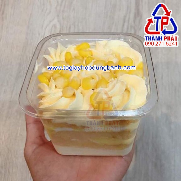 50 Hộp B10-8 đựng tiramisu, bán mousse, panna cotta