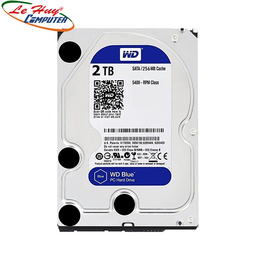 Ổ cứng HDD WD Blue 2TB 3.5 inch SATA III 256MB Cache 5400RPM WD20EZAZ Chính Hãng