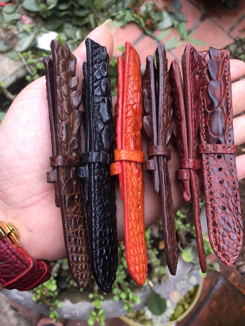 Dây đồng hồ gai tay cá sấu size 20