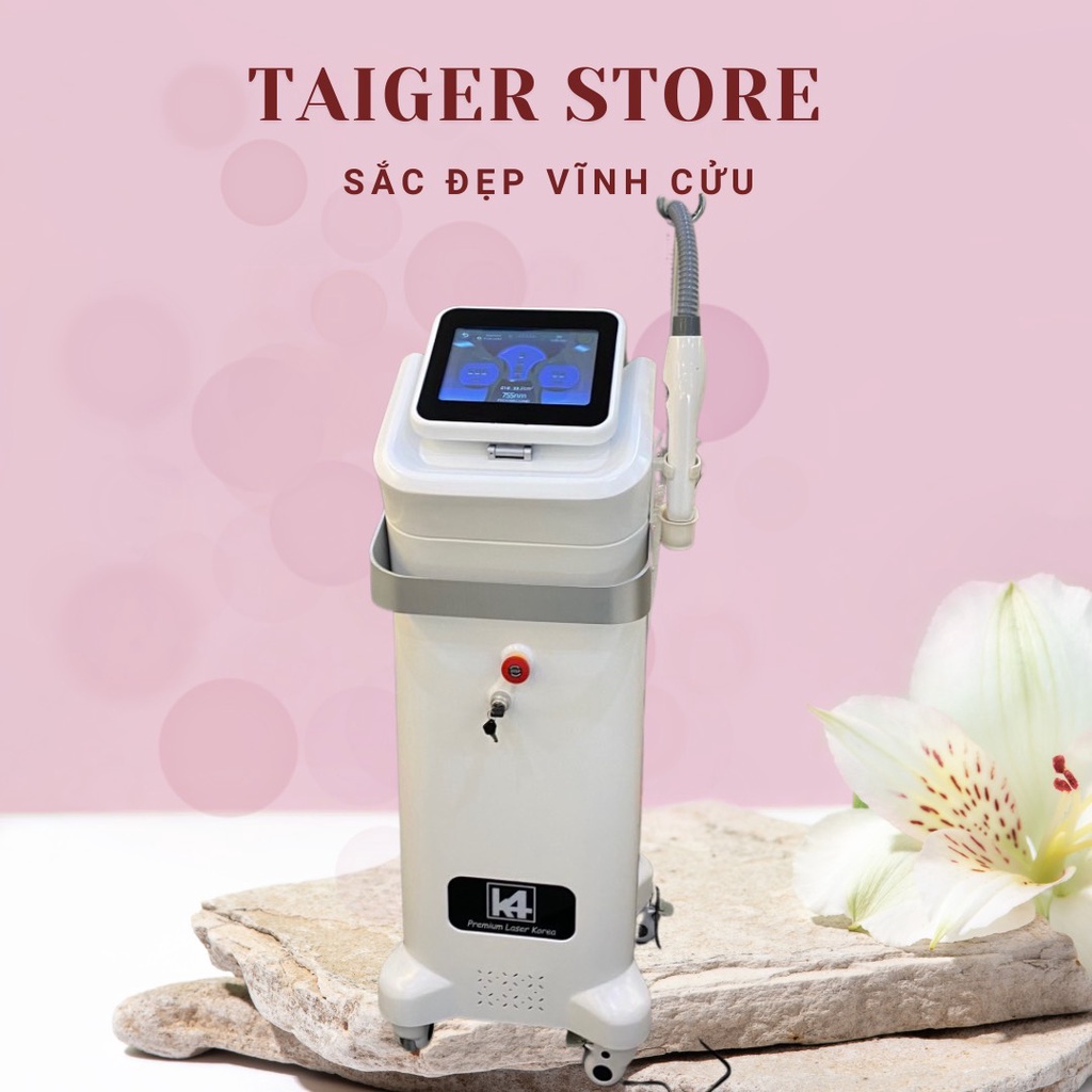 Máy xoá xăm laser K4 mẫu mới dùng cho Spa cực hiệu quả