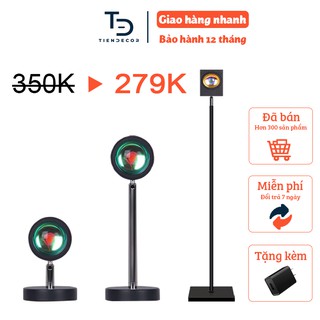 Đèn sàn Led đứng chiếu ánh cầu vồng hoàng hôn quay tiktok cực chất 12w (BH 12 tháng)