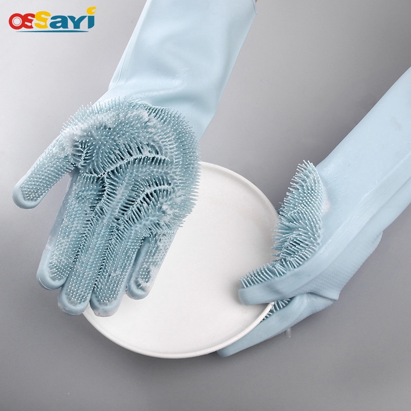 Ossayi Silicone Dish Washing Gloves