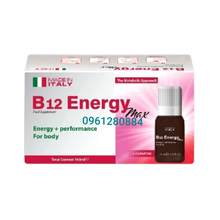B12 Energy bổ sung đạm và acid amin