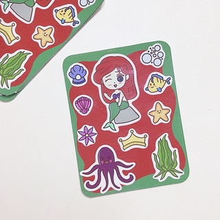 Set sticker ARIEL cute trang trí sổ bullet journal