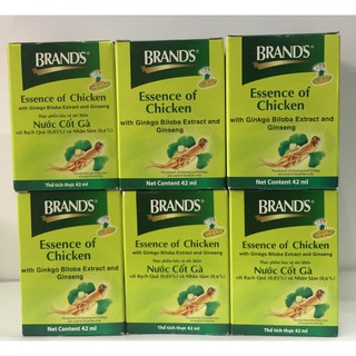 Nước cốt gà với nhân sâm Brand's 6 hũ 42ml
