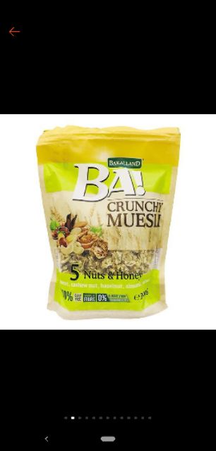 Ngũ Cốc Bakalland Muesli 300g date miên man xịn xò