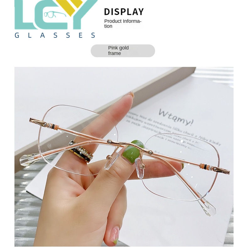 LCYY Kính không gọng dành cho nữ thời trang mới-0 ° -5.0 ° (Spot) 5068