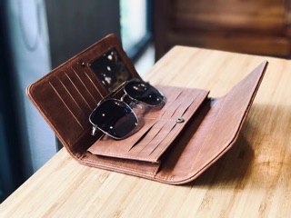 Ví Nữ Cầm Tay Handmade Da Thật Cao Cấp