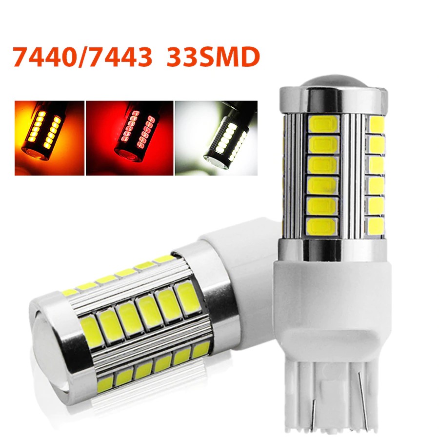 Bóng Đèn Led 7443 Đèn Xi Nhan, Đèn Lùi Siêu Sáng Với 33smd