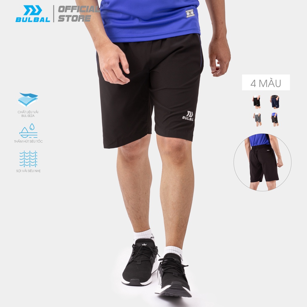 Quần short thể thao Bulbal Waso 4 cao cấp, chất vải Bul-Seza co giãn 4 chiều chống nhăn hiệu quả, kiểu dáng thể thao