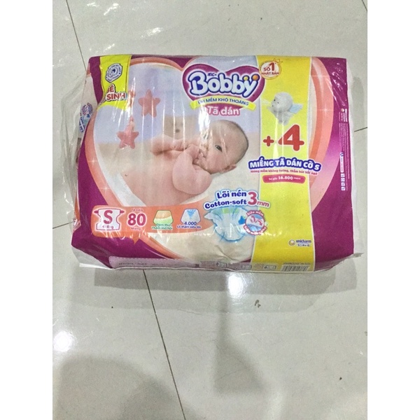 Tã dán Bobby S80 - Date mới